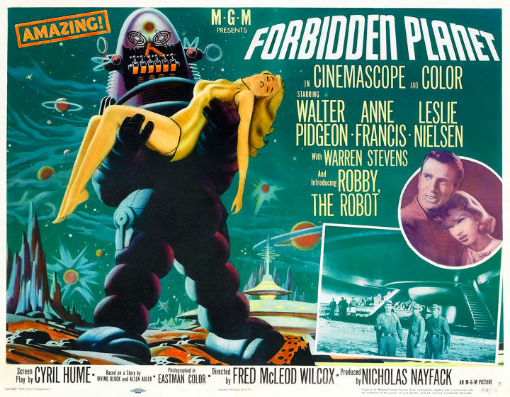 FORBIDDEN PLANET Half Sheet poster