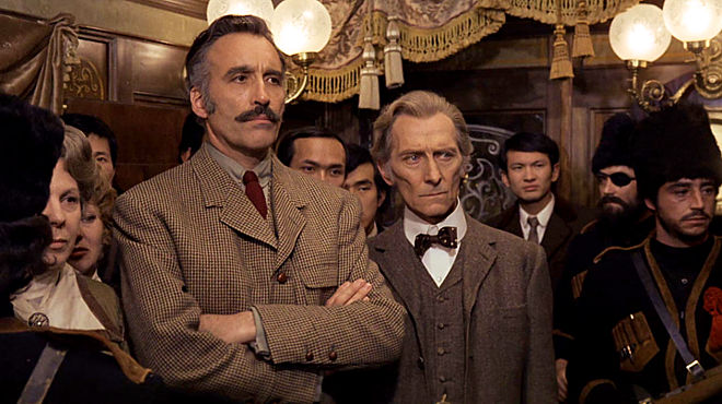 Christopher Lee and Peter Cushing